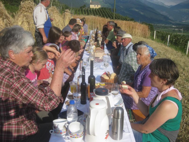 Nach der Arbeit wird gemeinsam gefeiert